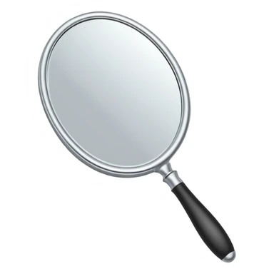 Handheld mirror sticker