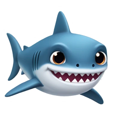 baby shark with hat sticker