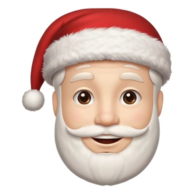 A man smile wearing santa claus hat sticker