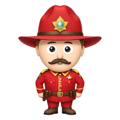 southpark canadian mounti sticker