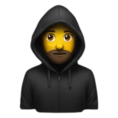 vim-user-in-black-hoodie sticker