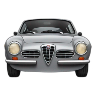 Grey Alfa Romeo Giulietta  sticker