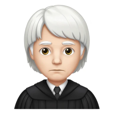 Judge with white wig  sticker