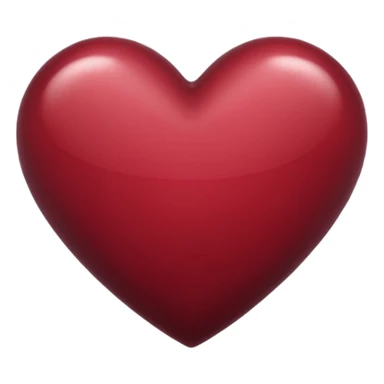 Maroon heart sticker