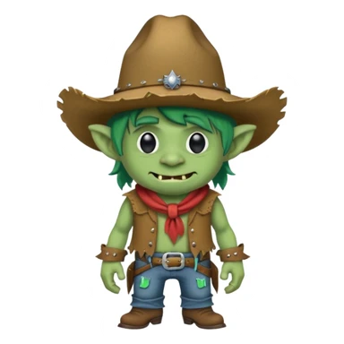 troll Wearing a cowboy hat sticker