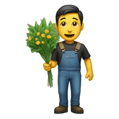emoji weeding day sticker