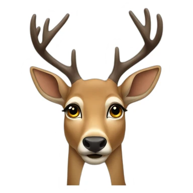 deer pleading eyes sticker