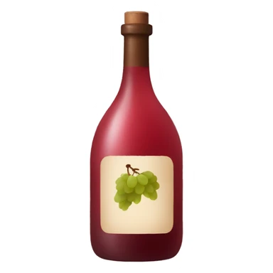 bottle of natural wine sticker