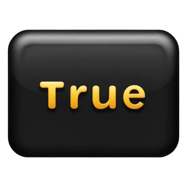 The word “true” sticker