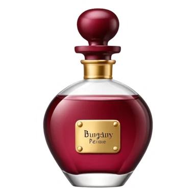 burgundy luxury perfume sticker