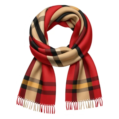 burberry type scarf sticker