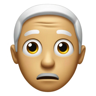 Eyebrows raised mouth open eyebrows Furrowed sticker