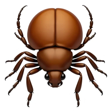 Dung Beetle Brown sticker