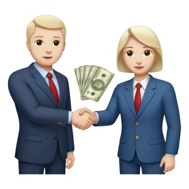 money + handshake + politician + Bribe sticker