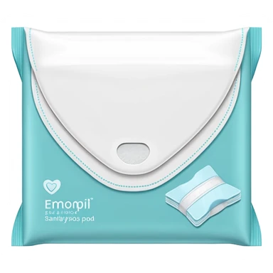 Pack or sanitary pads sticker