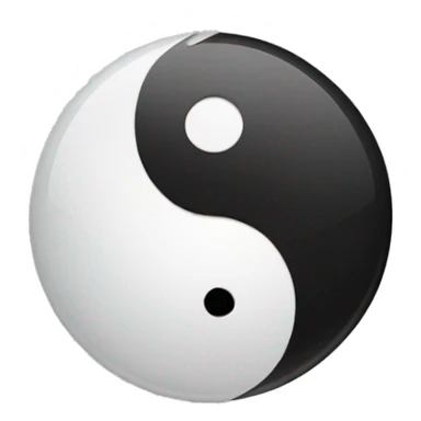 ying yang on vinyl sticker