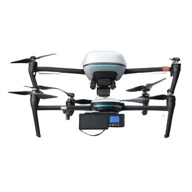 drone taking ultrasonic thickness measurement on metal wall sticker