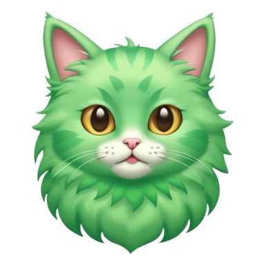 chat volant vert la droite sticker