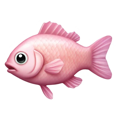Baby pink-coloured tinned fish sticker