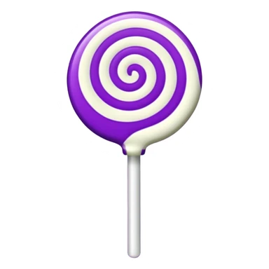lolipop luminous purple and white sticker
