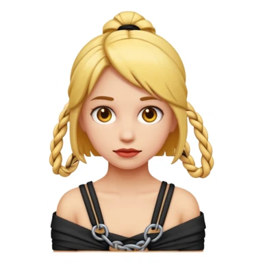 Bdsm girl emoji tied up sticker
