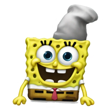 freaky spongebob getting that crunk on sticker