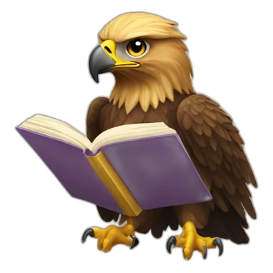 golden eagle reading sticker
