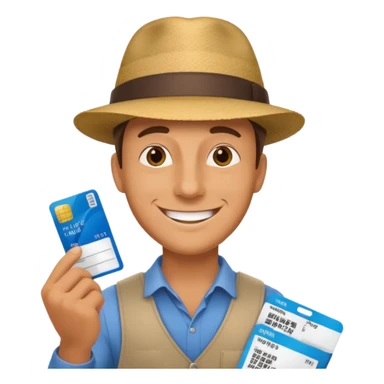 I will buy the flight ticket man sticker