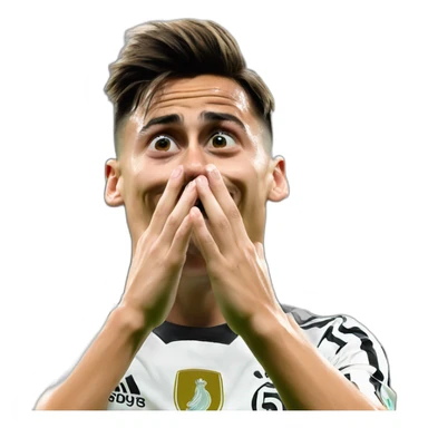 Dybala hand in nose right celebration sticker