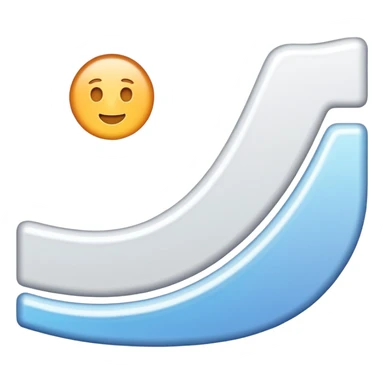 White line that is turning up sticker