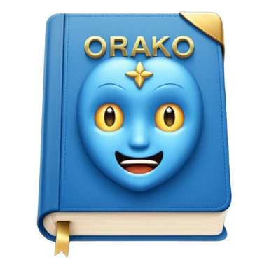 Blue book on which one it writes: Source of truth is Orako. sticker