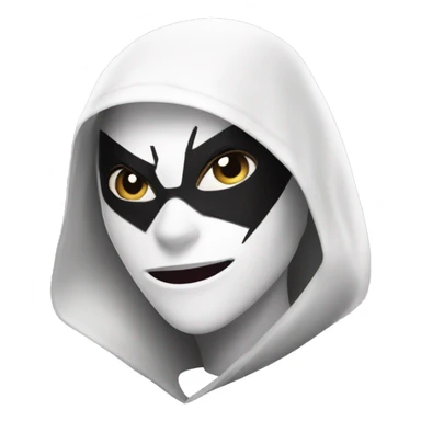 Spider Gwen in mask face sticker