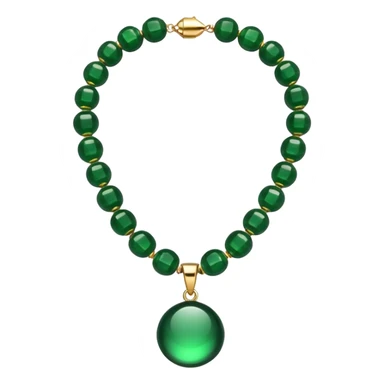 green necklace beads sticker