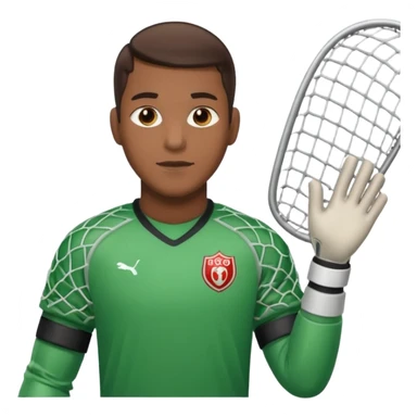 football goal keeper with net sticker