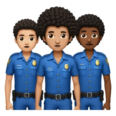Make a dirty Indian with a short Afro that is curly hair getting arrested. Make the Indian skinny too. Give him a it support outfit sticker