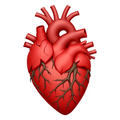 anatomical heart wrapped in a thorn branch sticker