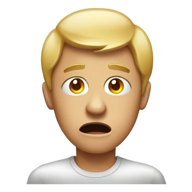 Stressed emoji with eye twitching sticker