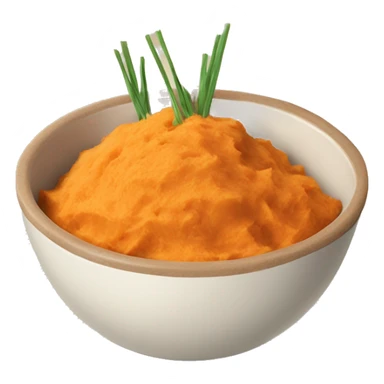 mashed sweet potatoes in a bowl  sticker
