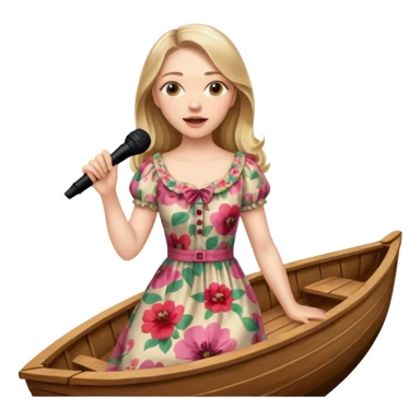 amanda seyfried singing on a boat sticker