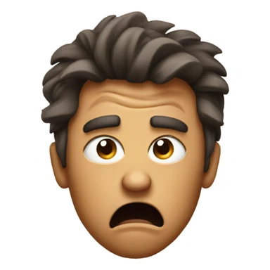 angry face sticking tongue out  sticker