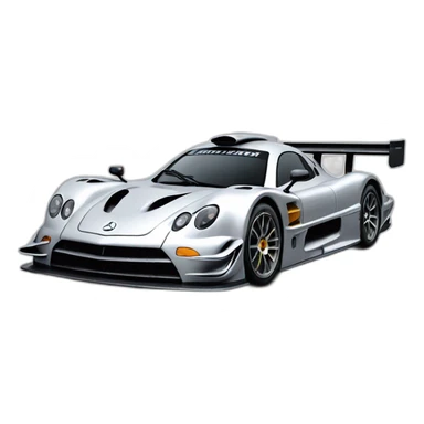 “flying” mercedes CLK GTR !!!! incident from nurburgring  sticker