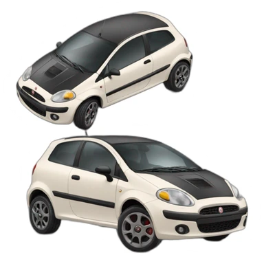 alive fiat punto like in the cars movie sticker
