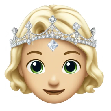 dainty jeweled british diamond tiara sticker