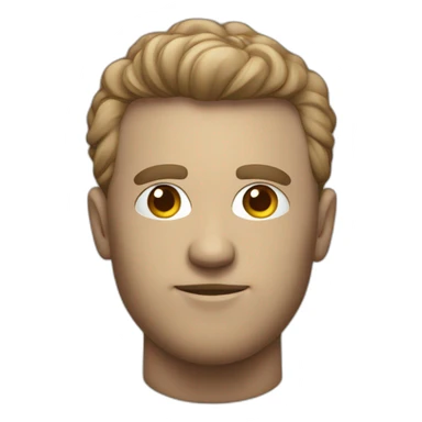 dribbble logo as a mans head sticker