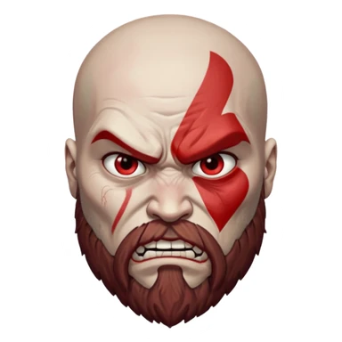 God of war, Kratos face sticker