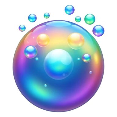 combine 💥 and 🫧 (explosion emoji and bubble emoji) sticker