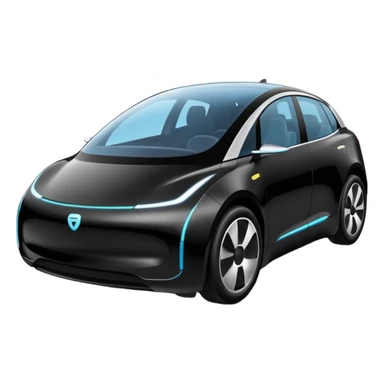 extra big Modern autonomous electric car sticker