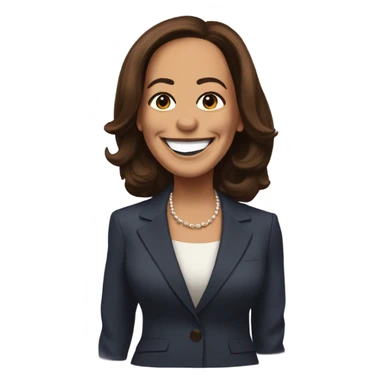 kamala harris winking sticker