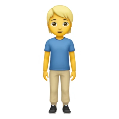 Star with a human full body yellow skin sticker