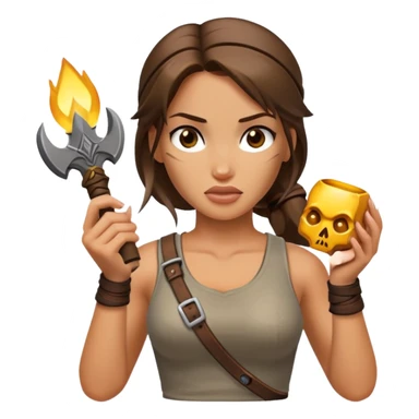 cradle of life laracroft witty emotion sticker
